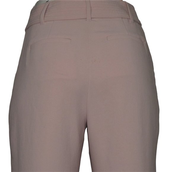 Wilfred Jallade Pink High Waisted Tie Front Crepe Pants Size 2 - Picture 5 of 12